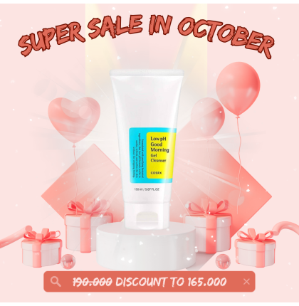 Sữa Rửa Mặt Cosrx Low pH Good Morning Gel Cleanser 150ml