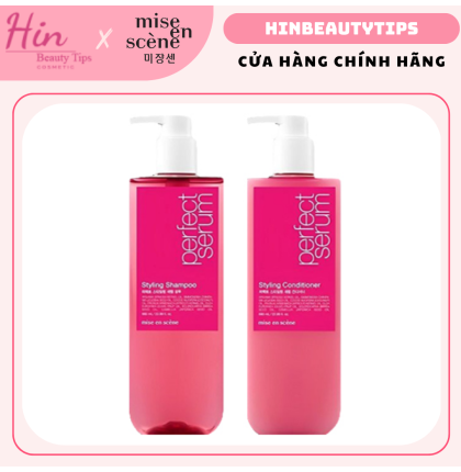 Combo Gội Xả Mise En Scene Perfect Serum Styling NEW 680ml