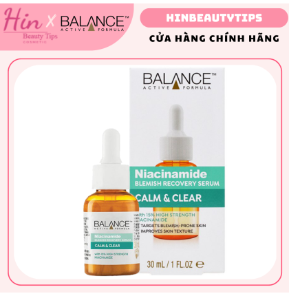 Tinh Chất Ngừa Mụn Mờ Thâm Balance Active Formula Niacinamide Blemish Recovery Serum 30ml