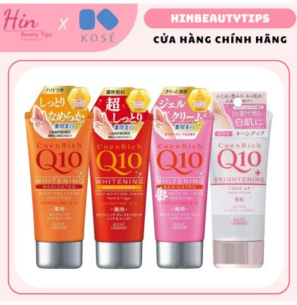 Kem dưỡng tay Kose CoenRich Q10 Whitening Medicated Moisture 80g