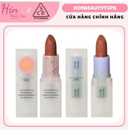 SON THỎI LÌ 3CE SOFT MATTE LIPSTICK MYSTIC MOODS ENERGY DRIVERS ( PHIÊN BẢN GIỚI HẠN )