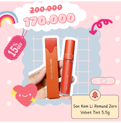 Son Kem Lì Romand Zero Velvet Tint 5.5g