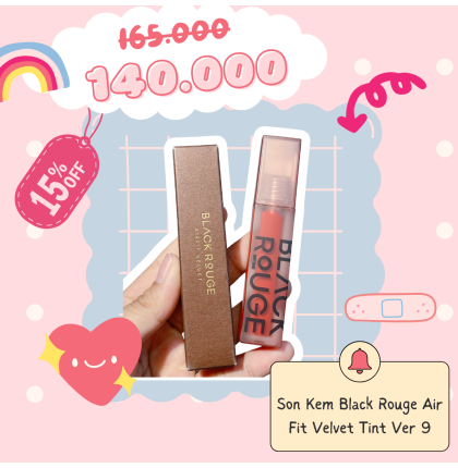 Son Kem Black Rouge Air Fit Velvet Tint Ver 9  