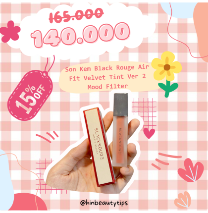Son Kem Lì Black Rouge Air Fit Velvet Tint Ver 4  Bad Rose X Bad Girl