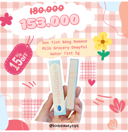 Son Tint Bóng  Romand Milk Grocery Dewyful Water Tint 5g