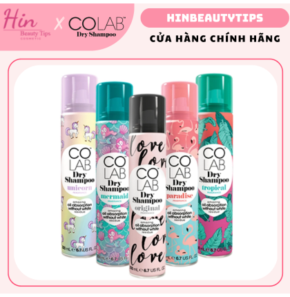 Dầu Gội Khô Bảo Vệ Tóc Khỏi Tia UV, Tạo Tóc Phồng Vào Nếp Colab Dry Shampoo