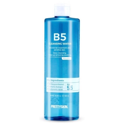 Nước Tẩy Trang Phục Hồi Cho Da Nhạy Cảm Pretty Skin B5 Cleansing Water 500ml