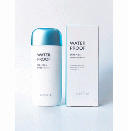 Chống Nắng Chống Trôi MISSHA All Around Safe Block Waterproof Sun Milk SPF50+/PA++++