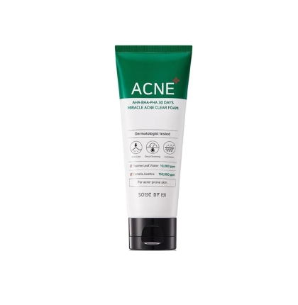 SỮA RỬA MẶT SOME BY MI ACNE AHA-BHA-PHA 30 DAYS MIRACLE ACNE CLEAR FOAM