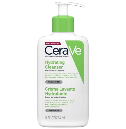 Sữa Rửa Mặt CeraVe Hydrating Facial Cleanser Màu Xanh Lá 236ml