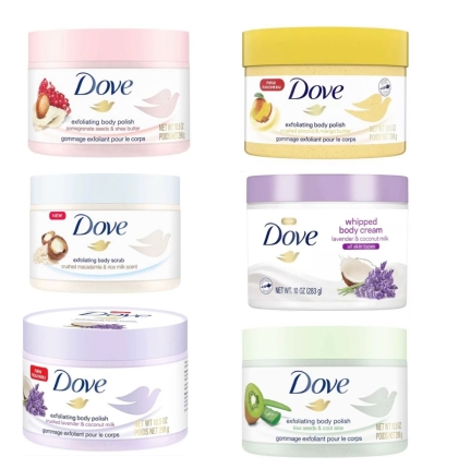  Kem tẩy da chết Dove - Dove Exfoliating Body Scurb 225ml  (Bản Đức)