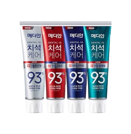Kem Đánh Răng Giúp Trắng Răng, Giảm Ố, Loại Bỏ Mùi Hôi Median Dental IQ 93% Toothpaste 120g