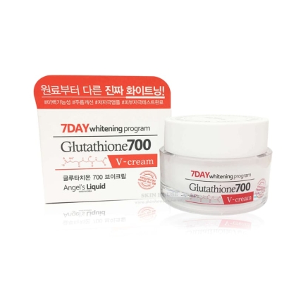 Kem Trắng Da Angels Liquid 7 Day Whitening Program Glutathione 700 V-Cream