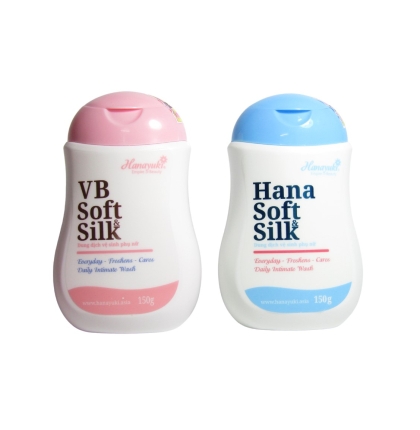 DUNG DỊCH VỆ SINH PHỤ NỮ HANAYUKI SOFT SILK XANH VÀ HỒNG