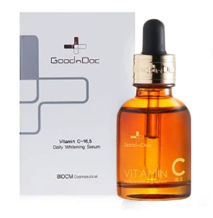  Serum dưỡng sáng mờ thâm nám Goodndoc Vitamin C-16.5 Daily Whitening Serum