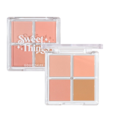 Bảng Phấn Má Hồng 4 Ô GOGO TALES Soft Mist Naked Feeling Blush