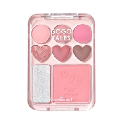 Bảng Phấn Mắt Phấn Má 8 Màu GOGO TALES Stick Sweet Heart Powder Blusher Eyeshadow Palette GT609 9.5g