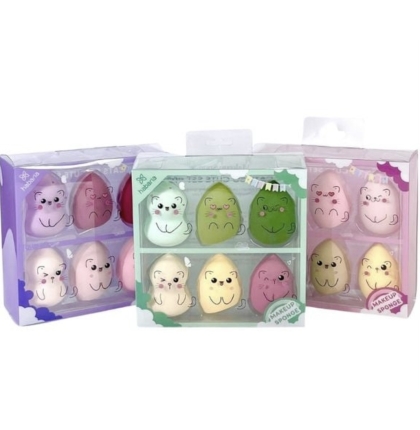 MÚT TRANG ĐIỂM HABARIA MAKEUP SPONGE - SÉT 6 MÓN 