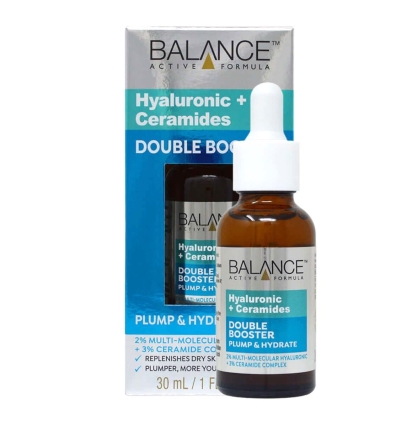 Tinh Chất Cấp Ẩm, Chuyên Sâu Và Phục Hồi Da Balance Active Formula Hyaluronic + Ceramides Double Booster