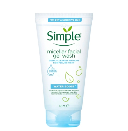 Sữa Rửa Mặt Simple Water Boost Cho Da Khô Nhạy Cảm 150ml