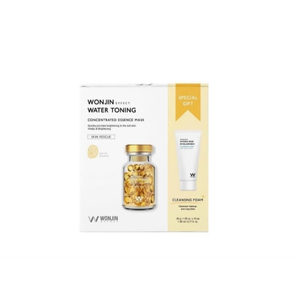 Hộp 10 Mặt Nạ Truyền Trắng Wonjin Effect Water Toning Concentrated Essence Mask 30g x10