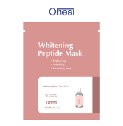 MẶT NẠ TINH CHẤT NIACINAMIDE + ZINC OHESI WHITENING PEPTIDE MASK TRỊ THÂM TRẮNG DA