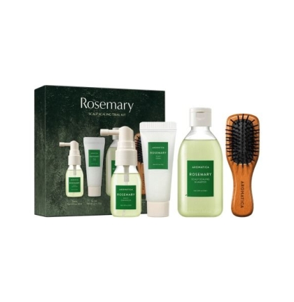 Bộ Chăm Sóc Tóc AROMATICA Rosemary Scalp Scaling Trial Kit 4pcs