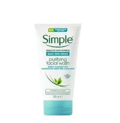 Gel Rửa Mặt Không Chứa Xà Phòng Kiềm Dầu, Ngừa Mụn Cho Da Nhạy Cảm Simple Purifying Gel Wash 150ml