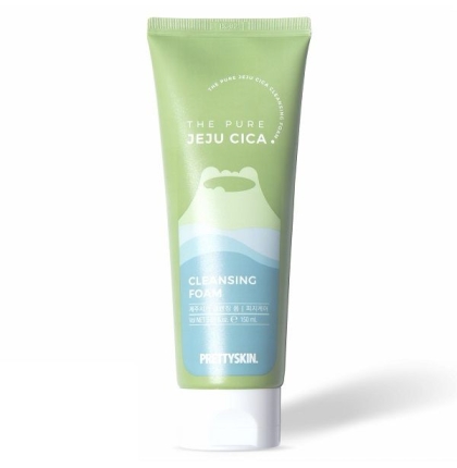 SỮA RỬA MẶT PRETTY SKIN RAU MÁ JEJU CICA 