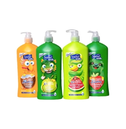 Sữa Tắm Gội Cho Bé Suave Kids 3 In 1 Hương Trái Cây 532ml