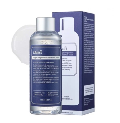 Nước Hoa Hồng Klairs Không Mùi Cho Da Nhạy Cảm 180ml