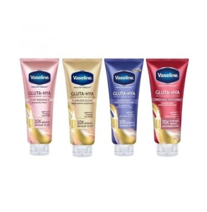 Dưỡng thể trắng da Vaseline Healthy Bright Gluta Hya Serum Burst Lotion 10X 300ml