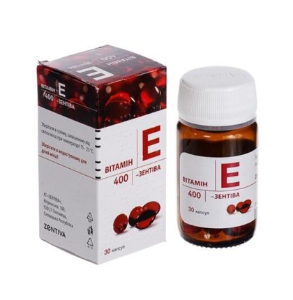 Viên uống Vitamin E đỏ Zentiva 400mg - 30 viên