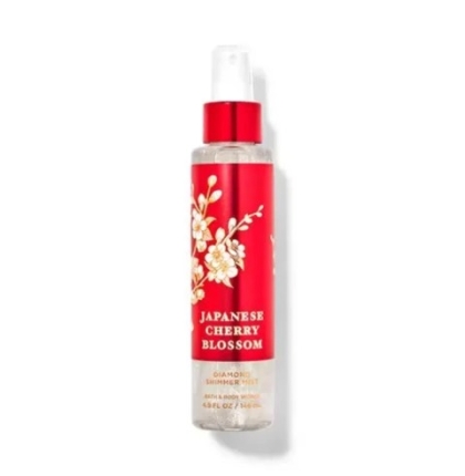 Xịt Thơm Nhũ Kim Tuyến Bath & Body Work Japanese Cherry Blossom Diamond Shimmer Mist