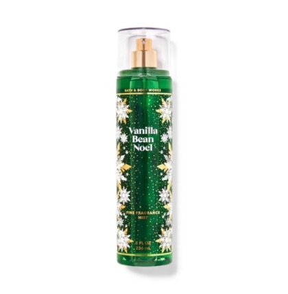 Xịt thơm toàn thân mini Bath & Body Works Vanilla Bean Noel  236ml