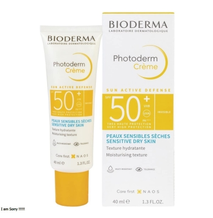 Kem chống nắng cho da thường tới khô Bioderma Photoderm Crème SPF50+ 40ml